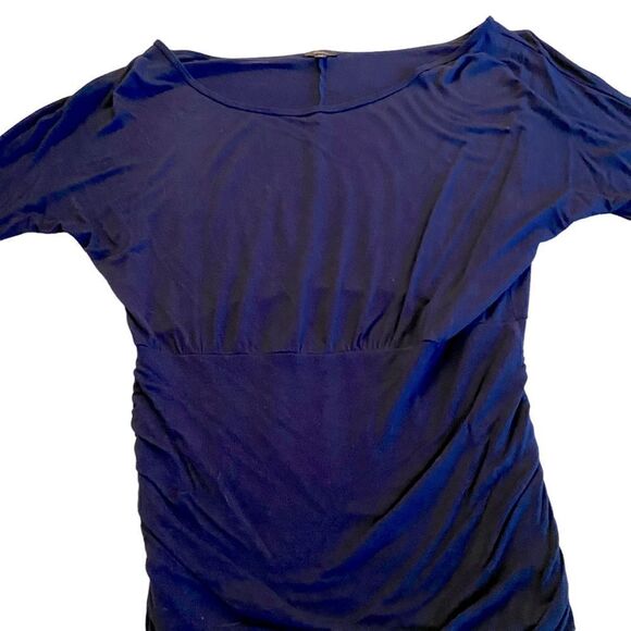 EUC Stretchy Navy Storm Waist Hugging Top - Picture 2 of 6